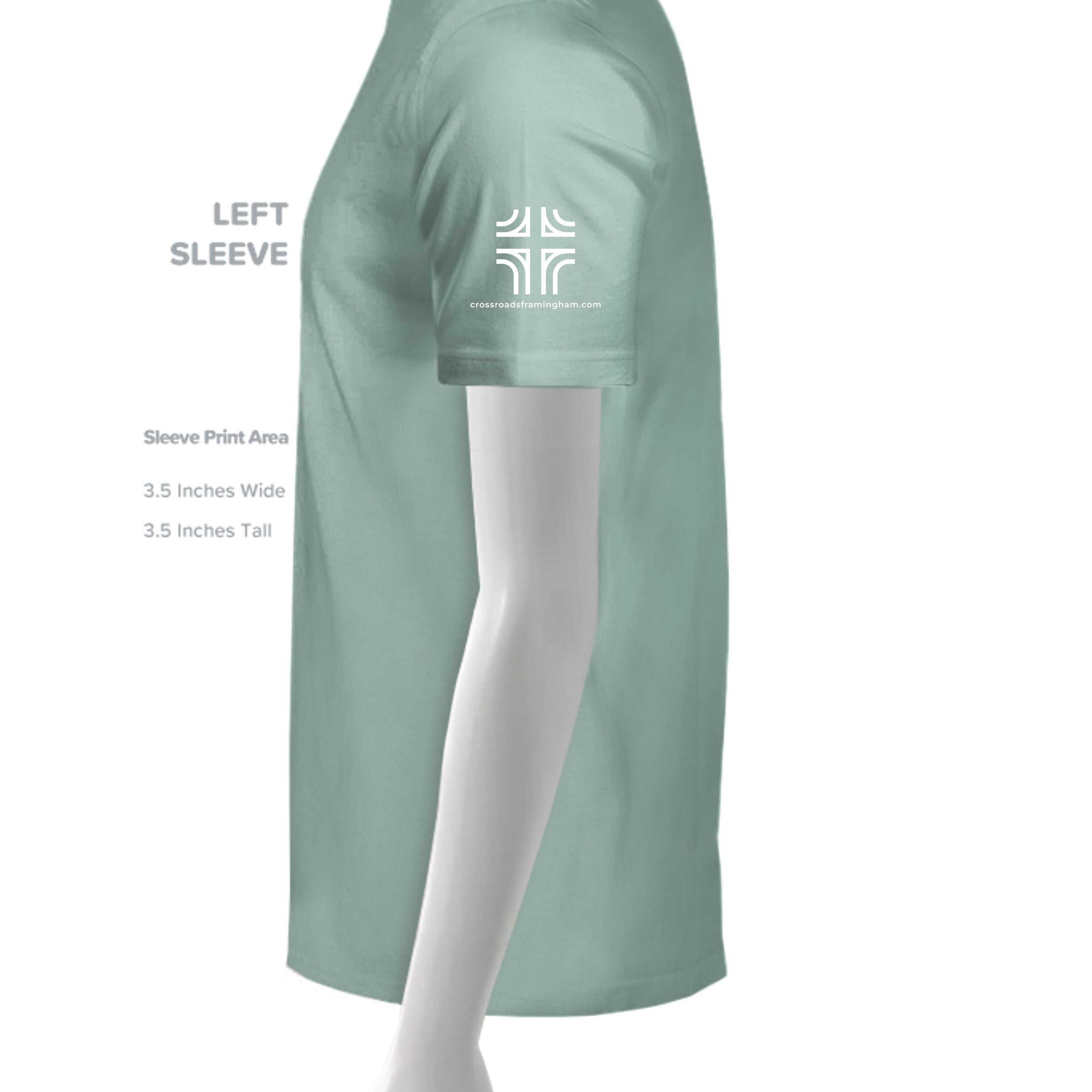 Heathered Dusty Sage - DM130 - SLEEVE_LEFT