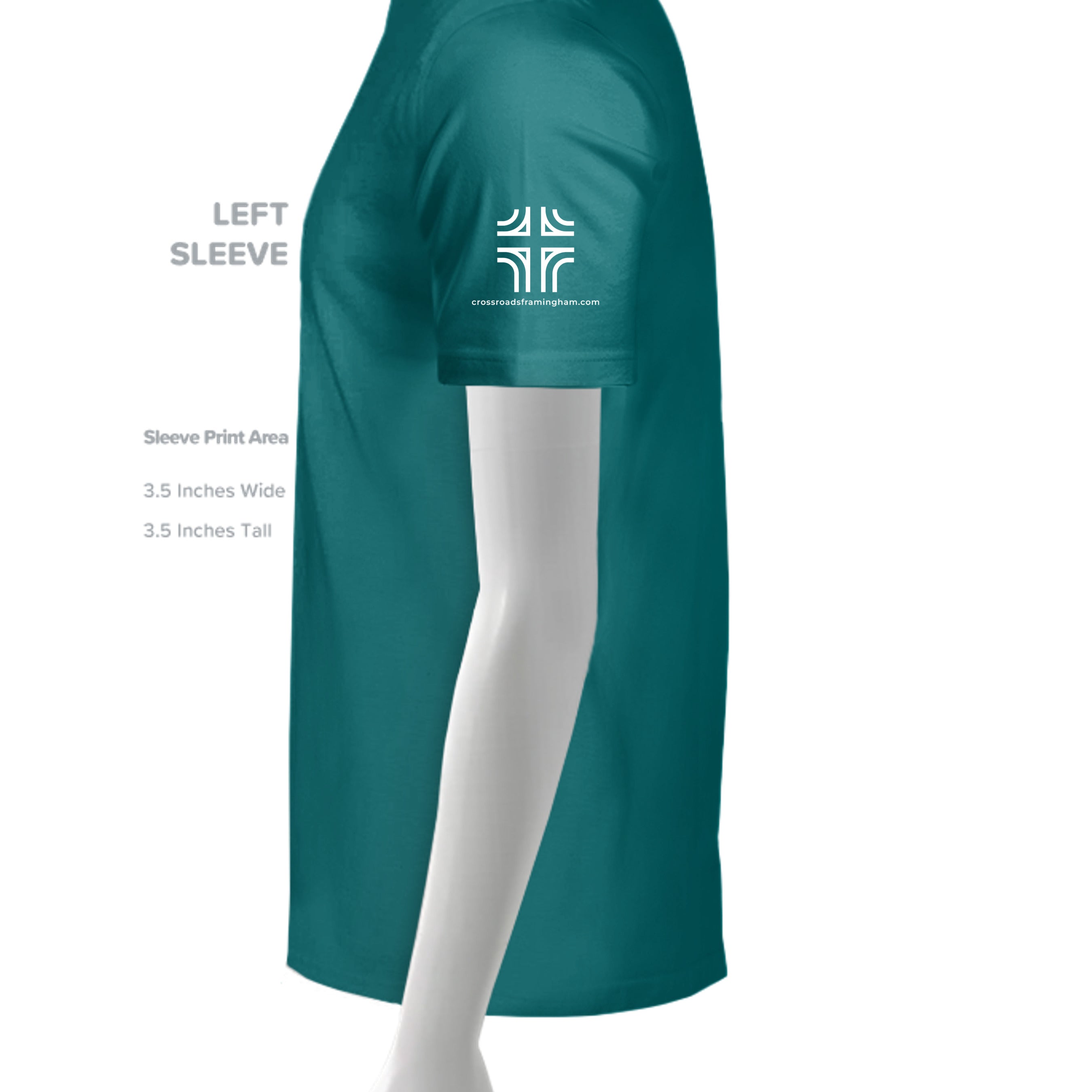 Heathered Teal - DM130 - SLEEVE_LEFT