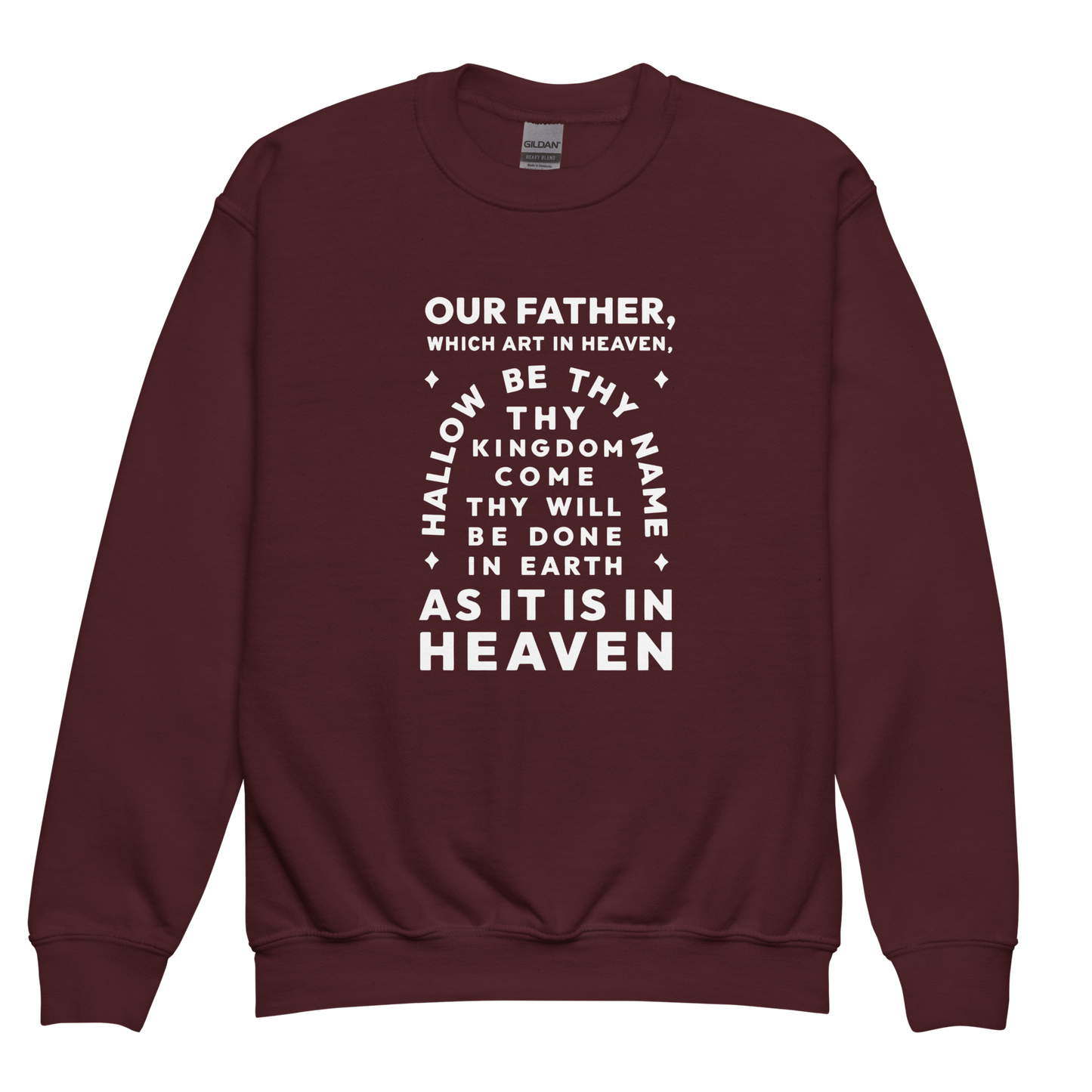 Lord's Prayer - Youth Crewneck Sweatshirt
